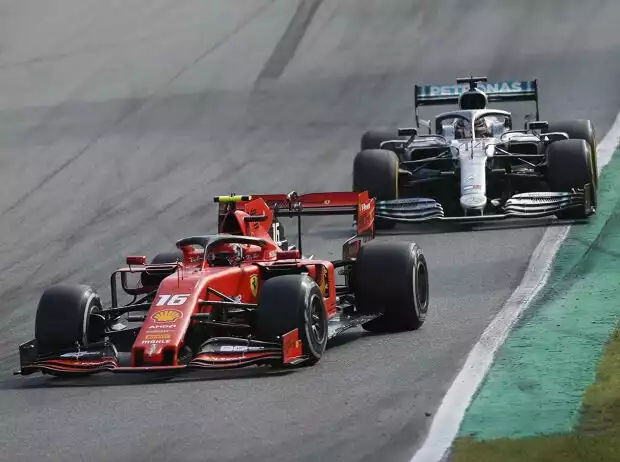 Charles Leclerc, Lewis Hamilton Titel-Bild zur News: Charles Leclerc, Lewis Hamilton
