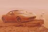 Bild zum Inhalt: Tesla Roadster: Renderings zeigen (düstere) Mars-Landung