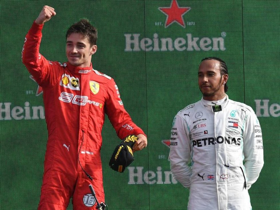 Charles Leclerc, Valtteri Bottas, Lewis Hamilton
