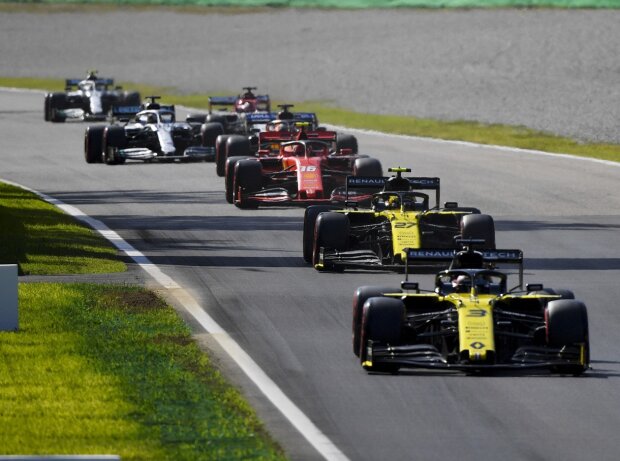 Titel-Bild zur News: Daniel Ricciardo, Nico Hülkenberg, Charles Leclerc