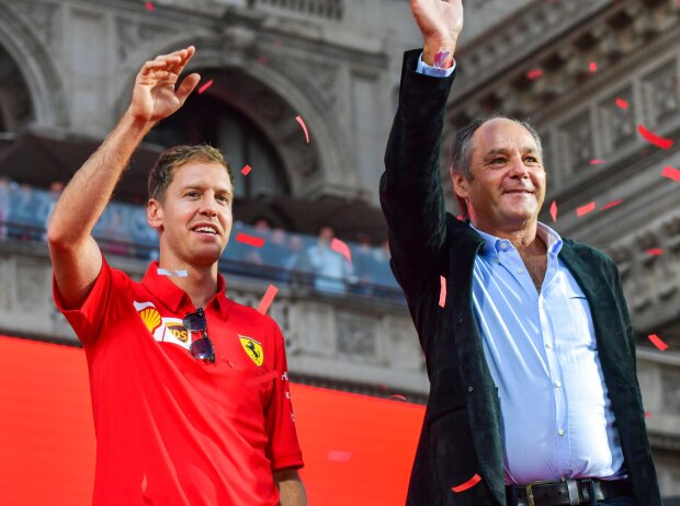 Titel-Bild zur News: Sebastian Vettel, Gerhard Berger