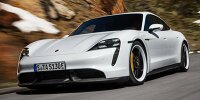 Bild zum Inhalt: Porsche Taycan (2019) im Vergleich mit Porsche Panamera und Tesla Model S