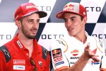 Andrea Dovizioso (Ducati) und Marc Marquez (Honda) 