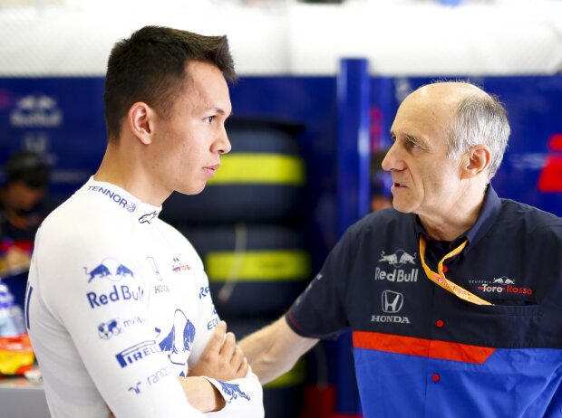 Alexander Albon, Franz Tost Alexander Albon, Franz Tost