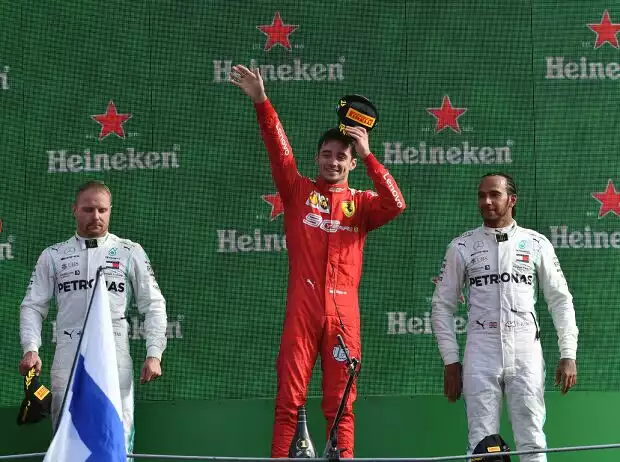 Charles Leclerc, Valtteri Bottas, Lewis Hamilton Titel-Bild zur News: Charles Leclerc, Valtteri Bottas, Lewis Hamilton