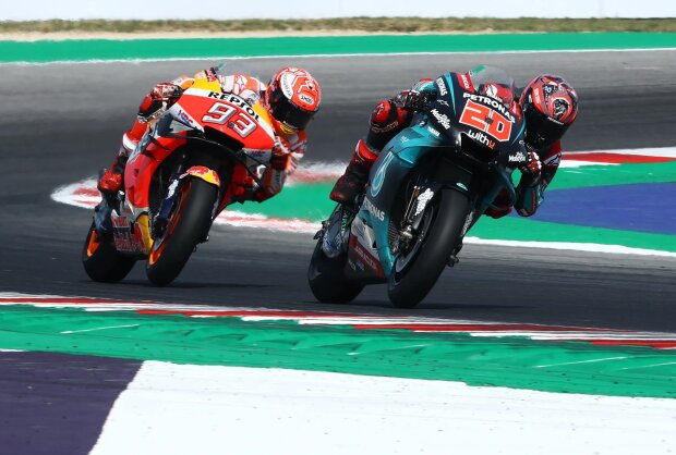Fabio Quartararo Marc Marquez ~Fabio Quartararo (Petronas Yamaha) und Marc Marquez (Honda) ~ Fabio Quartararo Marc Marquez ~Fabio Quartararo (Petronas Yamaha) und Marc Marquez (Honda) ~