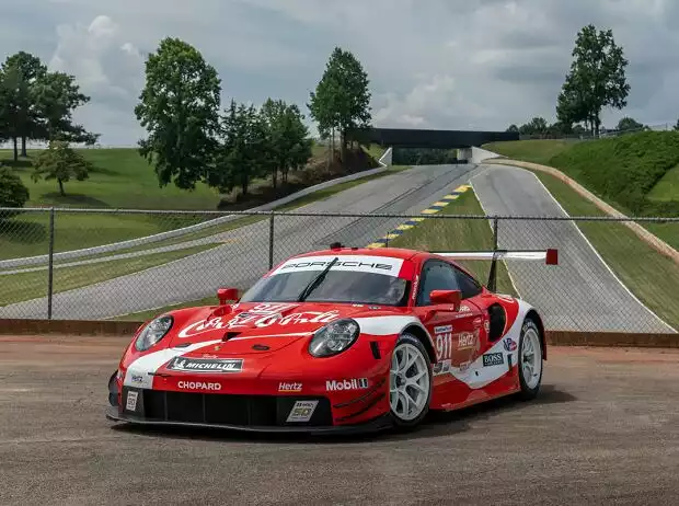 Porsche 911 RSR im Coca-Cola-Design für das Petit Le Mans 2019 Titel-Bild zur News: Porsche 911 RSR im Coca-Cola-Design für das Petit Le Mans 2019