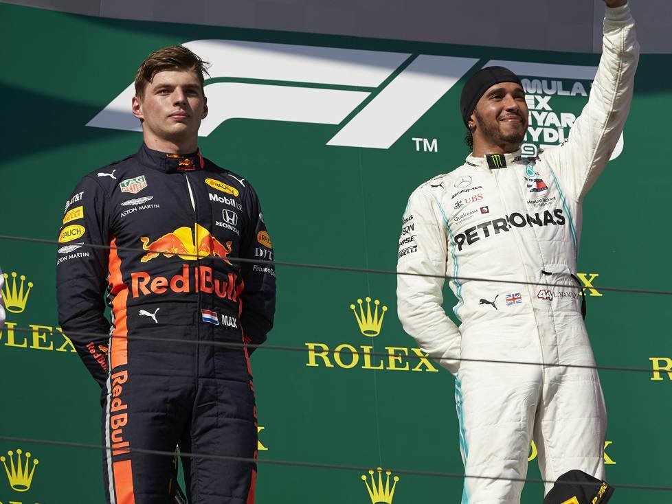 Max Verstappen, Lewis Hamilton, Sebastian Vettel