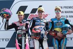 Augusto Fernandez (Pons), Fabio Di Giannantonio (Speed Up) und Alex Marquez (Marc VDS) 