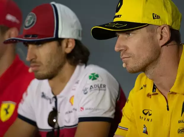 Nico Hülkenberg, Antonio Giovinazzi, Sebastian Vettel Titel-Bild zur News: Nico Hülkenberg, Antonio Giovinazzi, Sebastian Vettel