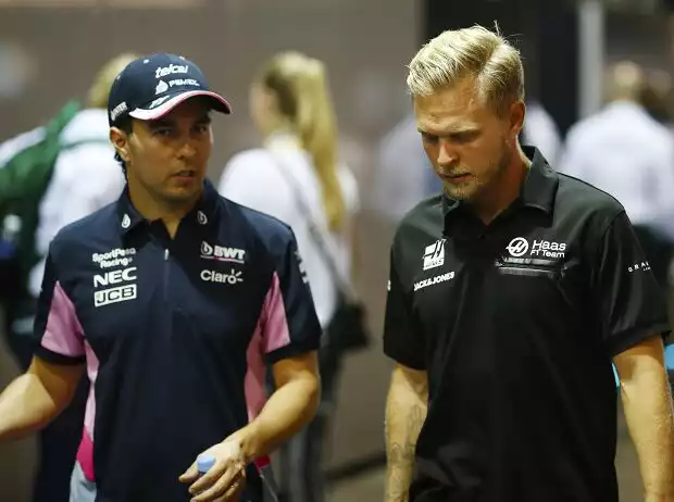 Sergio Perez, Kevin Magnussen Titel-Bild zur News: Sergio Perez, Kevin Magnussen