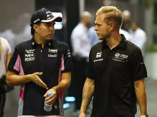 Sergio Perez, Kevin Magnussen Titel-Bild zur News: Sergio Perez, Kevin Magnussen
