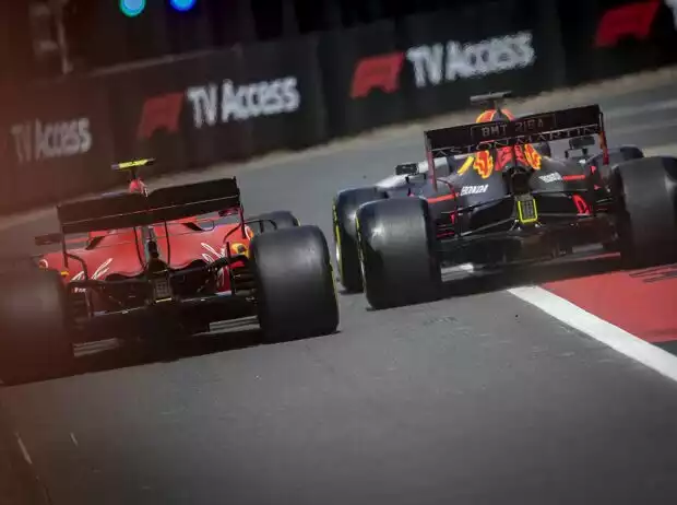 Titel-Bild zur News: Max Verstappen, Charles Leclerc