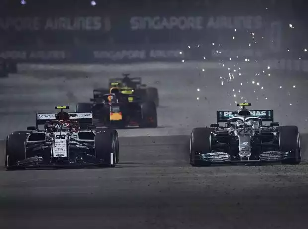 Valtteri Bottas, Antonio Giovinazzi Titel-Bild zur News: Valtteri Bottas, Antonio Giovinazzi