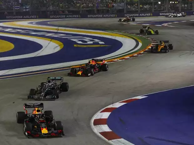 Max Verstappen, Valtteri Bottas, Alexander Albon, Lando Norris Titel-Bild zur News: Max Verstappen, Valtteri Bottas, Alexander Albon, Lando Norris
