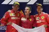 Bild zum Inhalt: Ferrari verteidigt Strategie: Vettels Singapur-Sieg nur ein Nebeneffekt