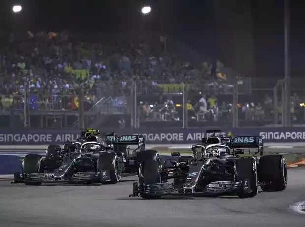 Titel-Bild zur News: Lewis Hamilton, Valtteri Bottas, Max Verstappen