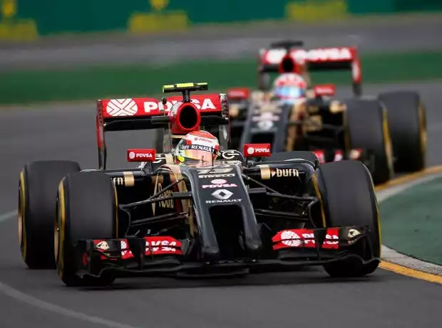 Titel-Bild zur News: Pastor Maldonado, Romain Grosjean