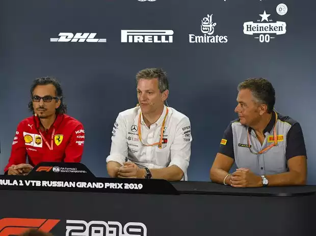 Laurent Mekies, James Allison, Mario Isola Titel-Bild zur News: Laurent Mekies, James Allison, Mario Isola