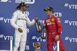 Lewis Hamilton (Mercedes) und Charles Leclerc (Ferrari) 