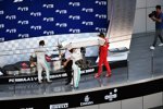 Valtteri Bottas (Mercedes), Lewis Hamilton (Mercedes) und Charles Leclerc (Ferrari) 