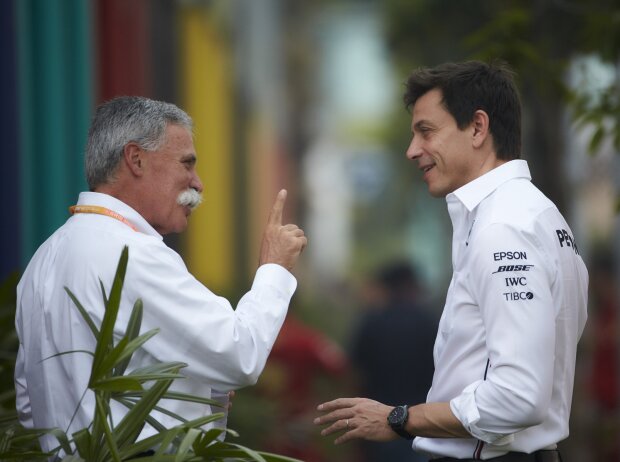 Chase Carey, Toto Wolff Chase Carey, Toto Wolff