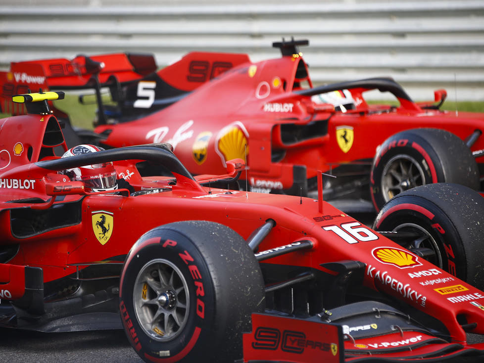 Charles Leclerc, Sebastian Vettel