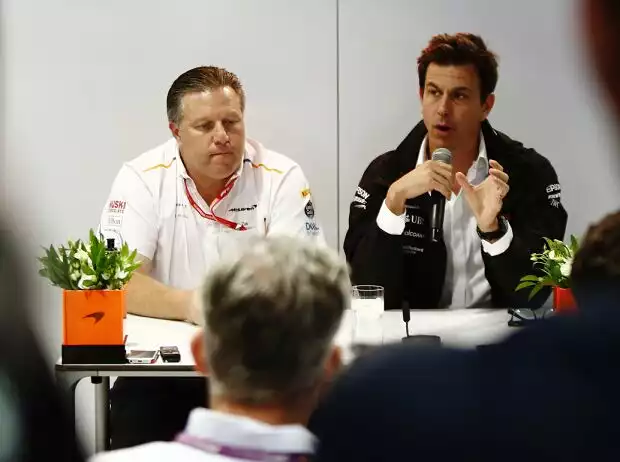 Zak Brown, Toto Wolff Titel-Bild zur News: Zak Brown, Toto Wolff