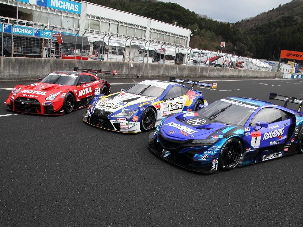 #23 Nismo Nissan GT-R, #37 Team Tom's Lexus LC500, #1 Team Kunimitsu Honda NSX-GT