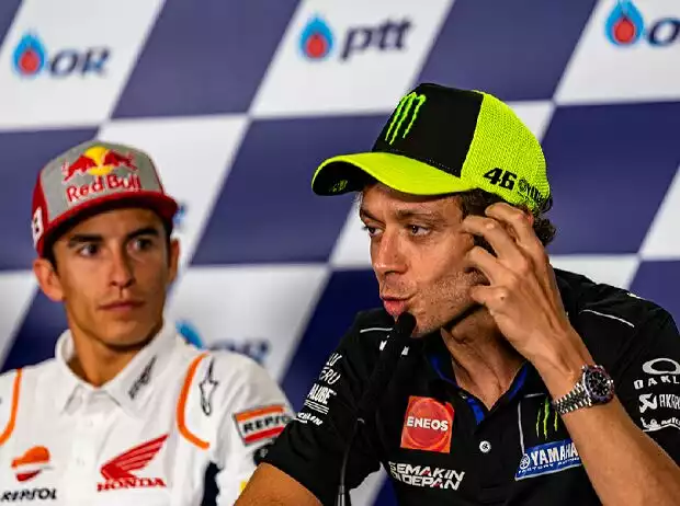 Marc Marquez, Valentino Rossi Titel-Bild zur News: Marc Marquez, Valentino Rossi