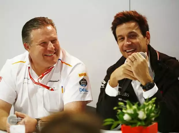 Titel-Bild zur News: Zak Brown, Toto Wolff