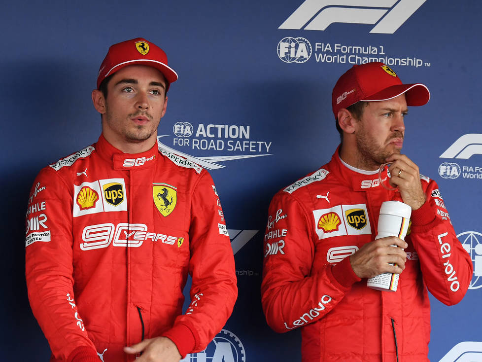 Lewis Hamilton, Charles Leclerc, Sebastian Vettel