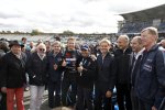 Jenson Button, Nico Rosberg, Hans-Joachim Stuck und Gerhard Berger 