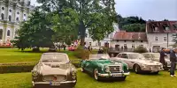 Bild zum Inhalt: Oldtimer vor Kloster-Kulisse