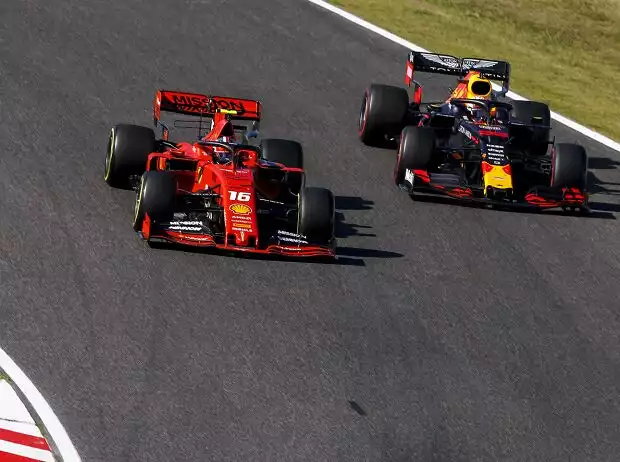 Titel-Bild zur News: Charles Leclerc, Max Verstappen