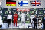 Sebastian Vettel (Ferrari), Valtteri Bottas (Mercedes) und Lewis Hamilton (Mercedes) 