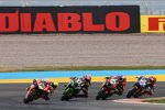 Alvaro Bautista führt das Rennen an