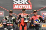 Jonathan Rea, Alvaro Bautista und Toprak Razgatlioglu