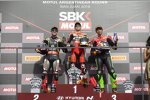 Jonathan Rea, Alvaro Bautista und Toprak Razgatlioglu