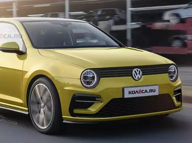 2020 VW Golf Retro Rendering Titel-Bild zur News: 2020 VW Golf Retro Rendering
