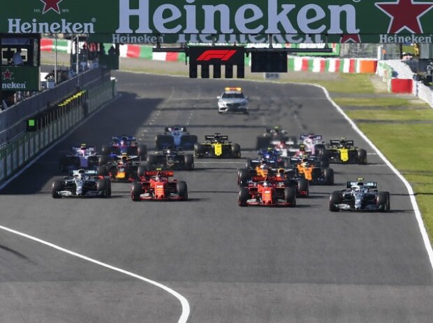 Titel-Bild zur News: Valtteri Bottas, Sebastian Vettel, Charles Leclerc, Lewis Hamilton, Max Verstappen