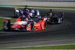 Pascal Wehrlein (Mahindra), Oliver Rowland (Nissan e.dams), Alexander Sims (BMW-Andretti) 