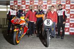 Takaaki Nakagami (LCR), Marc Marquez (Honda), Jorge Lorenzo (Honda) und Cal Crutchlow (LCR) 