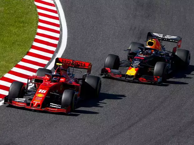Charles Leclerc, Max Verstappen Titel-Bild zur News: Charles Leclerc, Max Verstappen