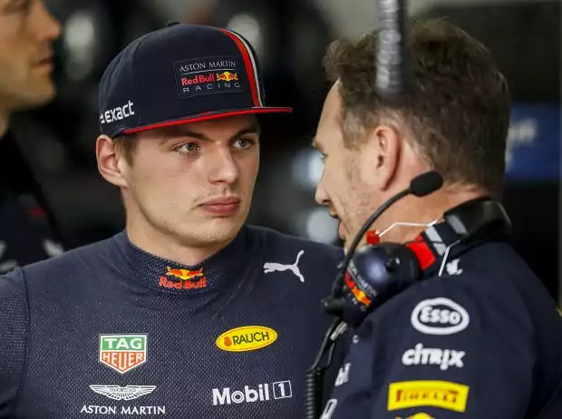 Max Verstappen, Christian Horner Titel-Bild zur News: Max Verstappen, Christian Horner