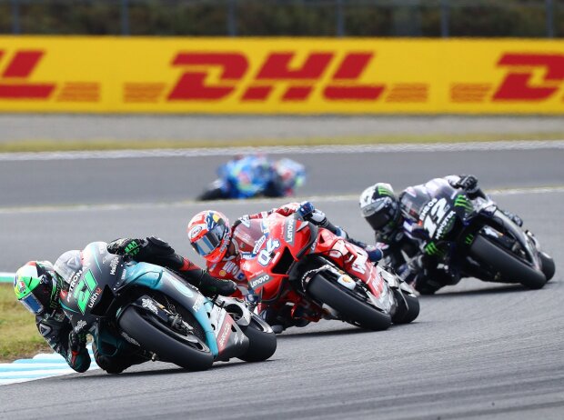 Franco Morbidelli, Andrea Dovizioso, Maverick Vinales Franco Morbidelli, Andrea Dovizioso, Maverick Vinales