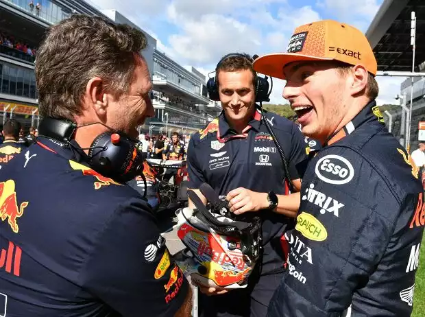 Christian Horner, Max Verstappen Titel-Bild zur News: Christian Horner, Max Verstappen