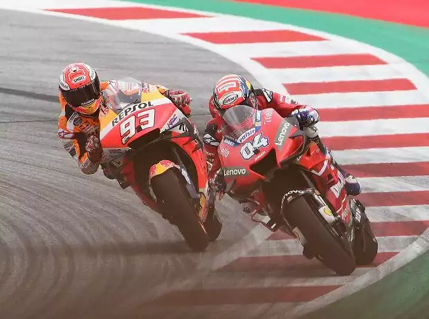 Titel-Bild zur News: Andrea Dovizioso, Marc Marquez