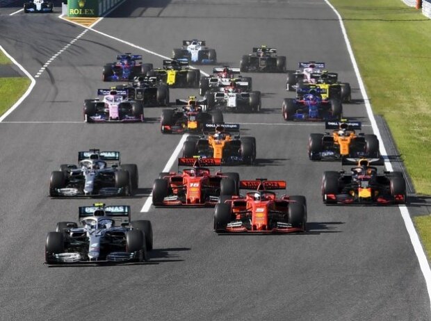 Titel-Bild zur News: Valtteri Bottas, Sebastian Vettel, Charles Leclerc, Lewis Hamilton, Max Verstappen