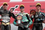 Lorenzo Dalla Porta (Leopard), Albert Arenas (Angel Nieto) und Celestino Vietti (VR46) 